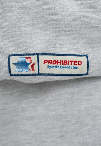 Prohibited - Sweatshirt 'Sporting Goods' em cinzento