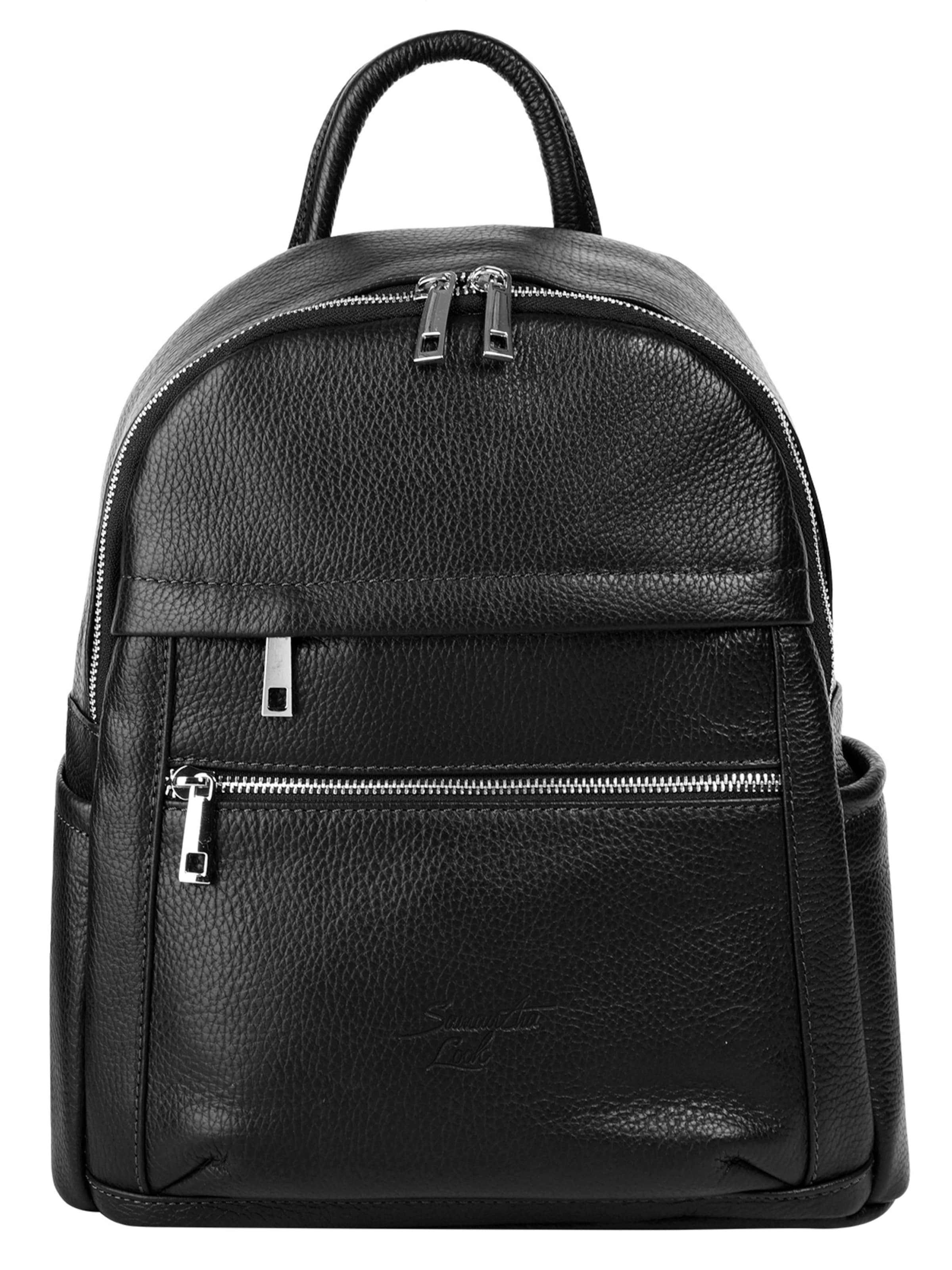 Samantha Look Backpack in Black: front