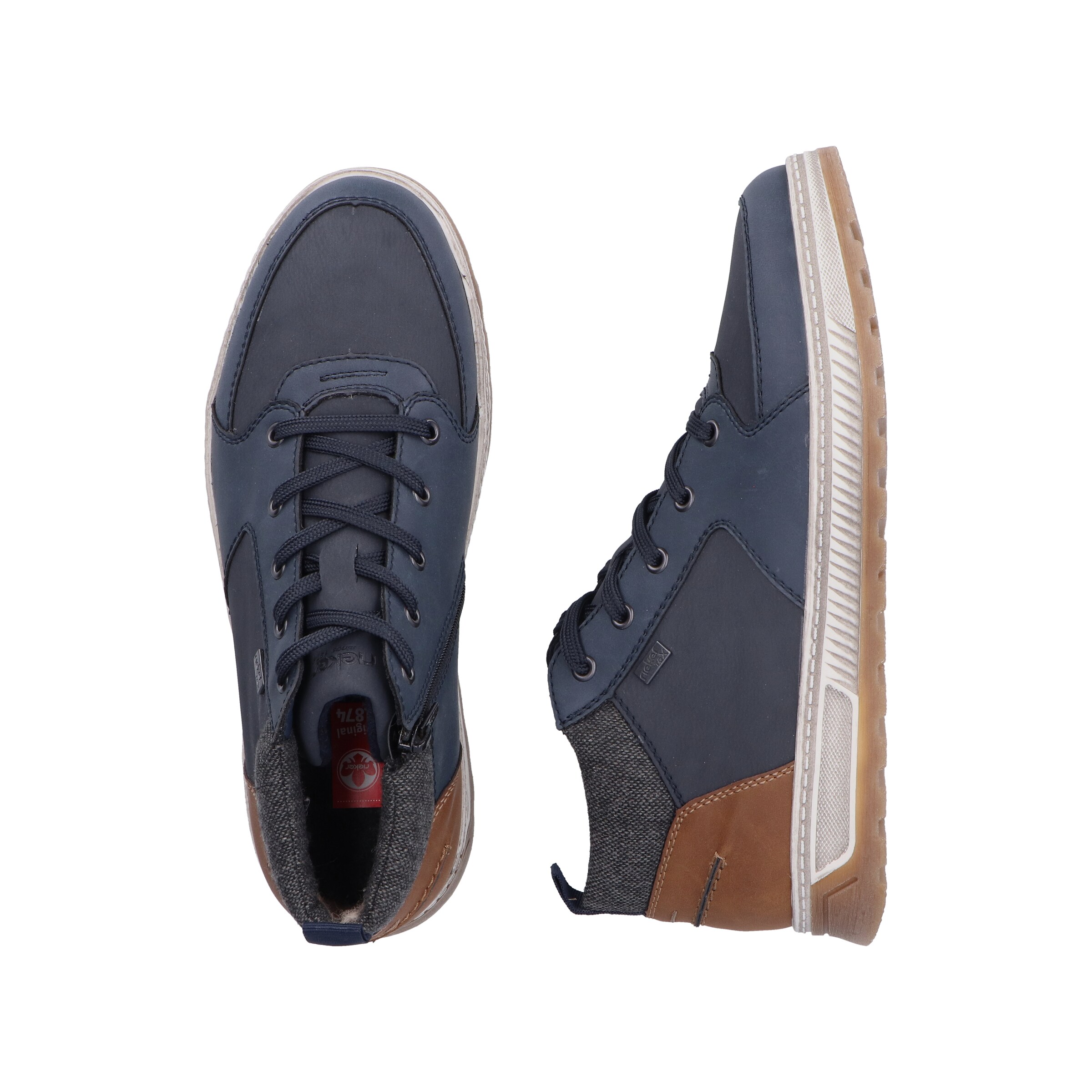 Bottes à lacets '37011' Rieker en bleu