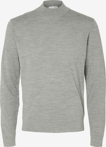 Pull-over SELECTED HOMME en gris : devant