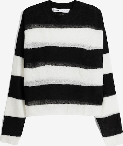 Bershka Sweater in Black / White, Item view