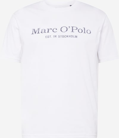 Marc O'Polo T-Shirt (GOTS) in graumeliert / weiß, Produktansicht