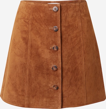 Daahls by Emma Roberts exclusively for ABOUT YOUSuknja 'Jayla' - smeđa boja: prednji dio