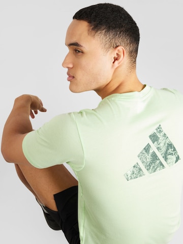 ADIDAS PERFORMANCE - Camiseta en verde