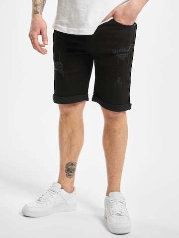 Denim Project Regular Shorts 'Mr. Orange' in Schwarz: predná strana