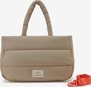 Les Visionnaires Schoudertas 'Unio Cortina' in Beige: voorkant