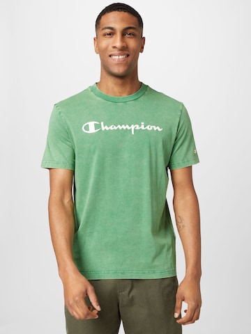 Champion Authentic Athletic Apparel Koszulka w kolorze zielony: przód