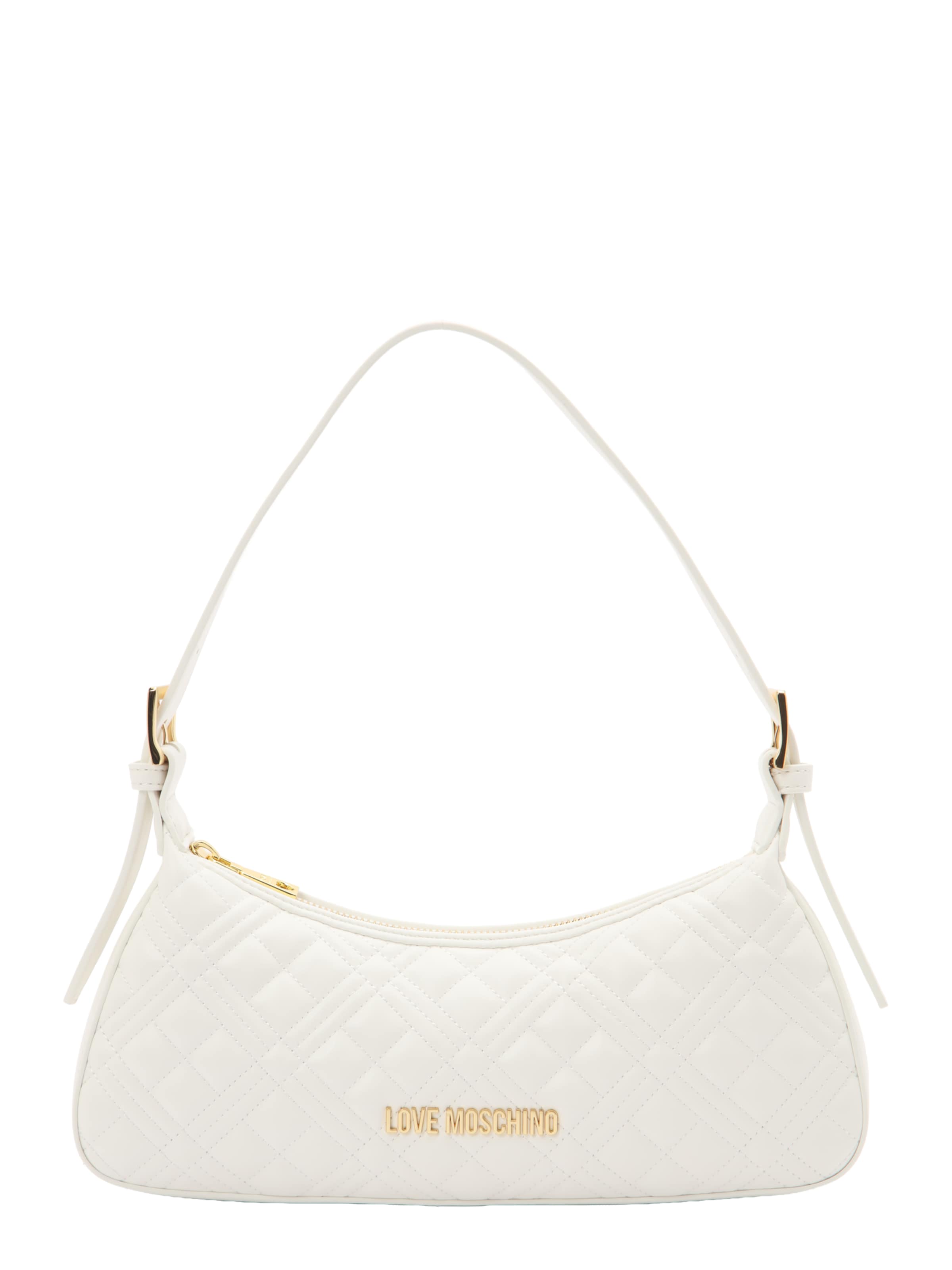 Borsa a spalla di Love Moschino in bianco: frontale