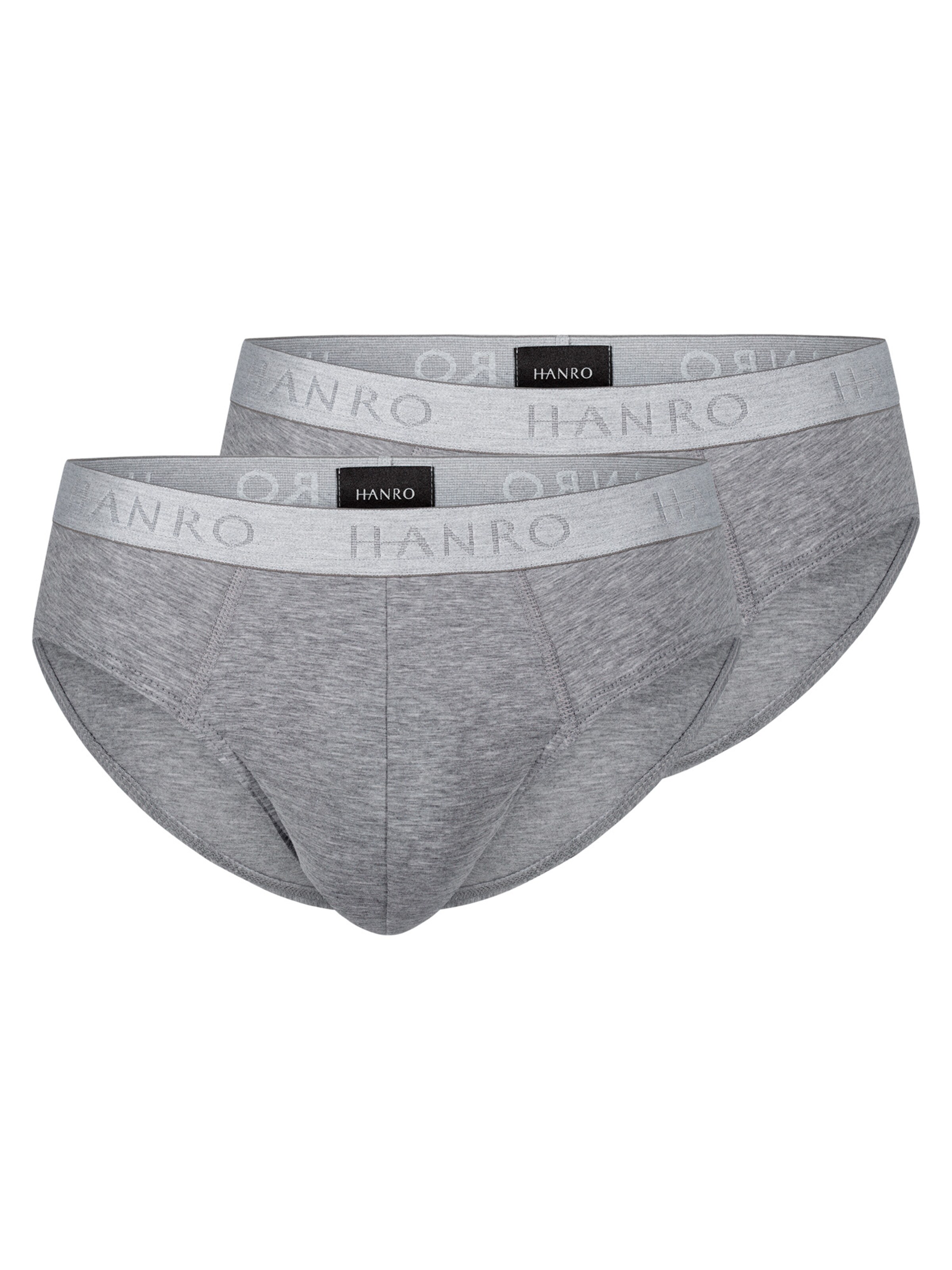 Hanro Panty 'Cotton Essentials' in Grey: front