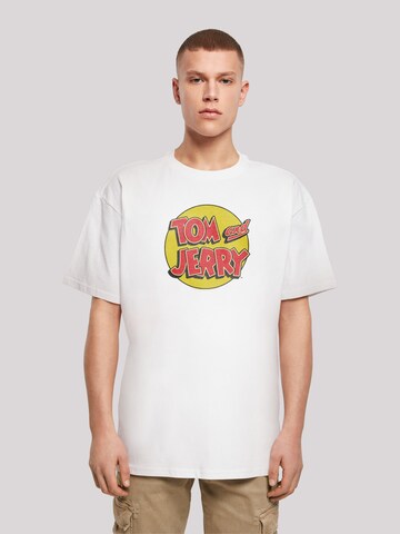 T-Shirt 'Tom And Jerry' F4NT4STIC en blanc : devant
