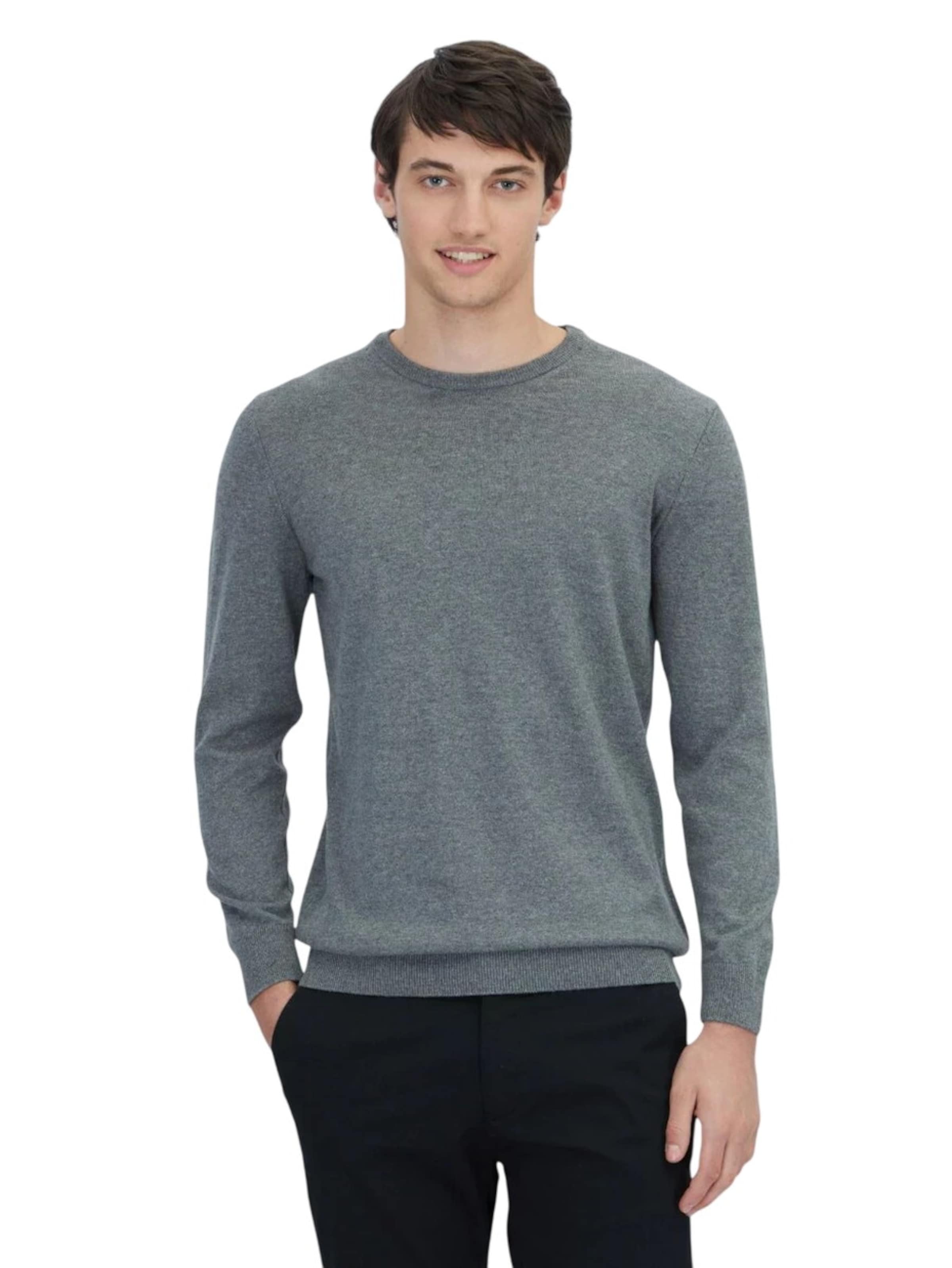 KİP Trui in Grijs: voorkant