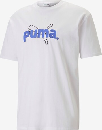 PUMA Тениска в бяло: отпред