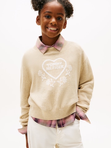 TOMMY HILFIGER Sweater 'Intarsia' in Beige