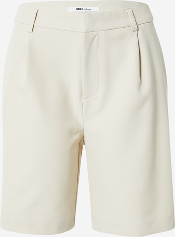 ONLY Regular Pleat-front trousers 'BERRY' in Grey: front
