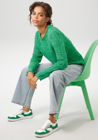 Aniston CASUAL Pullover in Grün