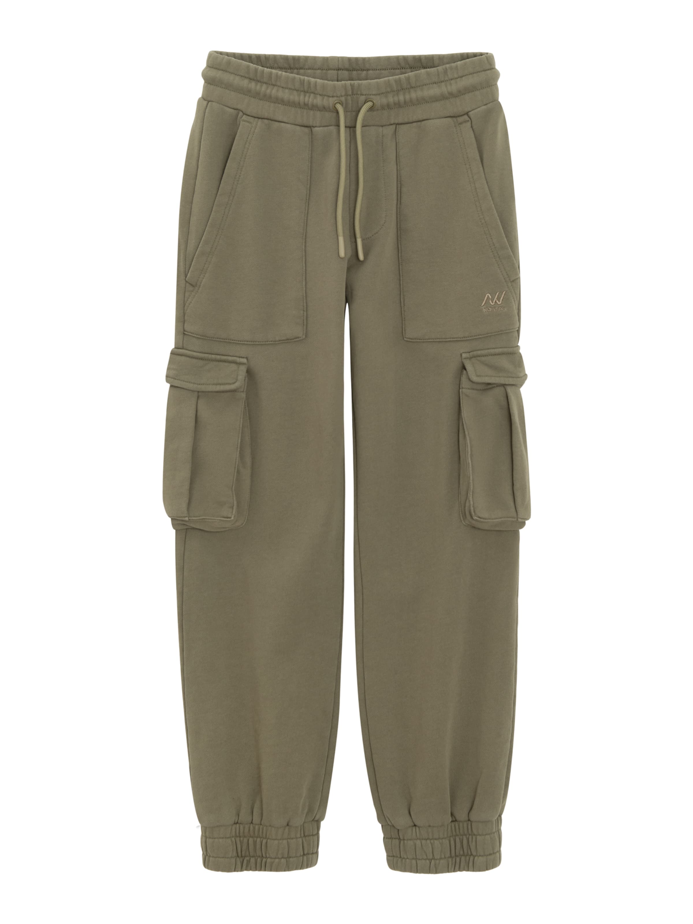 Tapered Pantaloni cargo di NoWear in verde: frontale