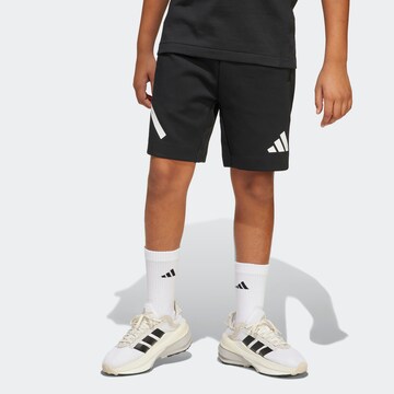 ADIDAS SPORTSWEAR Свободный крой Спортивные штаны 'ZNE' в Черный: спереди