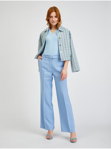 Orsay Wide leg Pleated Pants in Blue