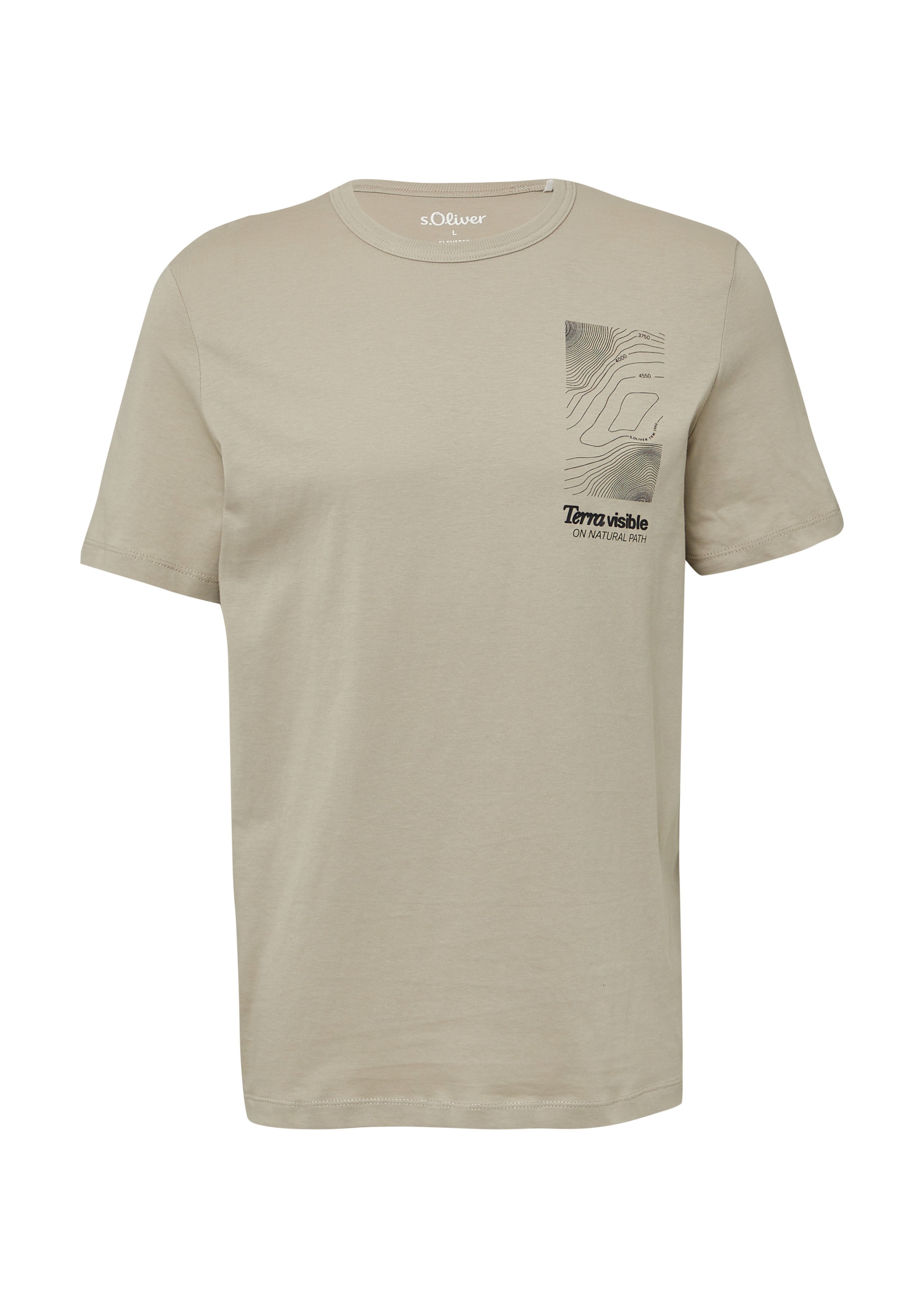 T-Shirt s.Oliver en beige : devant