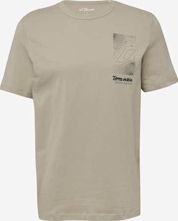 T-Shirt s.Oliver en beige : devant