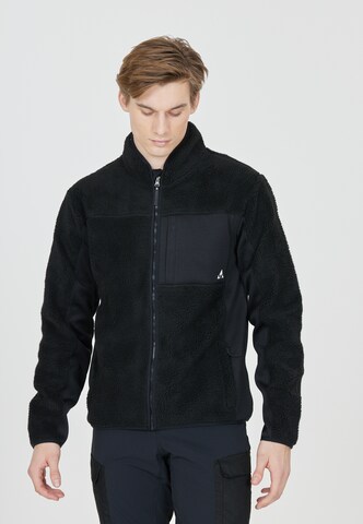 Whistler Athletic Fleece Jacket 'Bear' in Black: front