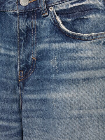 Pull&Bear Loosefit Džíny – modrá