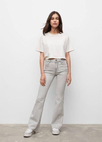 MANGO Flared Jeans in Grey