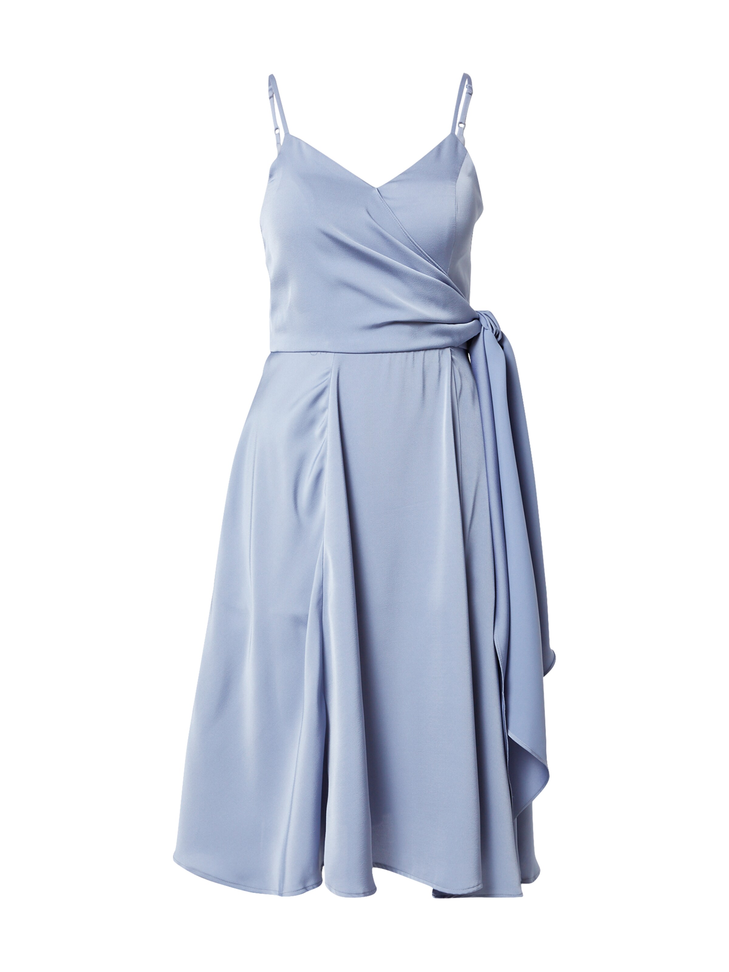 Chi Chi London Cocktailjurk 'Sara' in de kleur Smoky blue, Productweergave