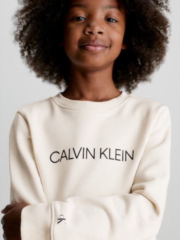 Sweat Calvin Klein Jeans en beige