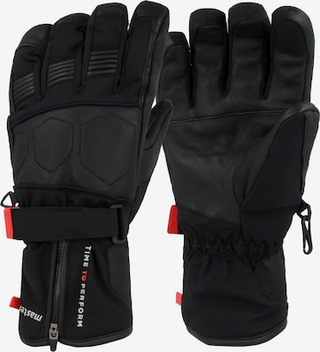 Seiz Full Finger Gloves in Black: front