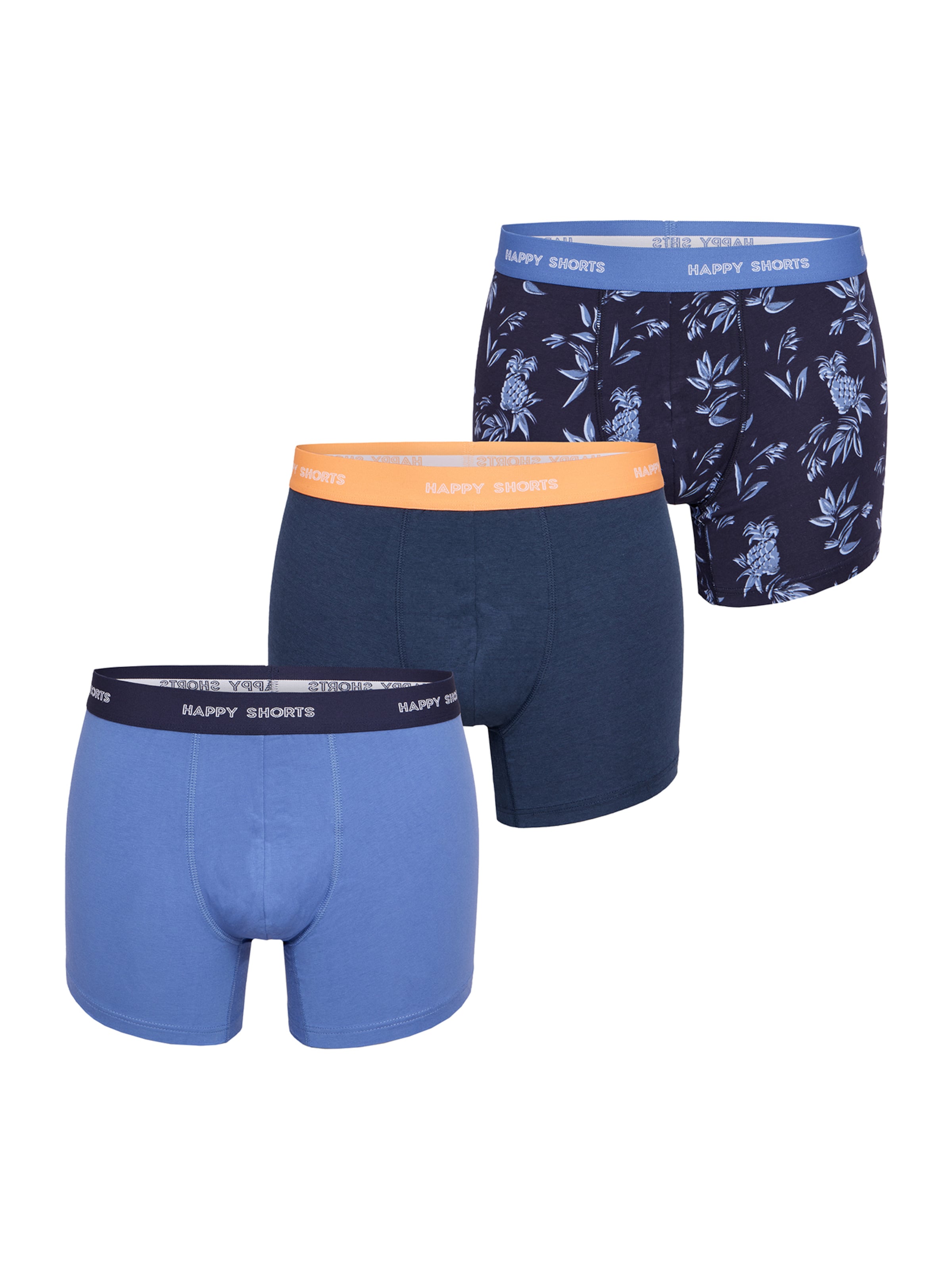 Boxers Happy Shorts en bleu : devant