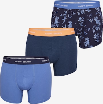 Happy Shorts Boxershorts in Blauw: voorkant