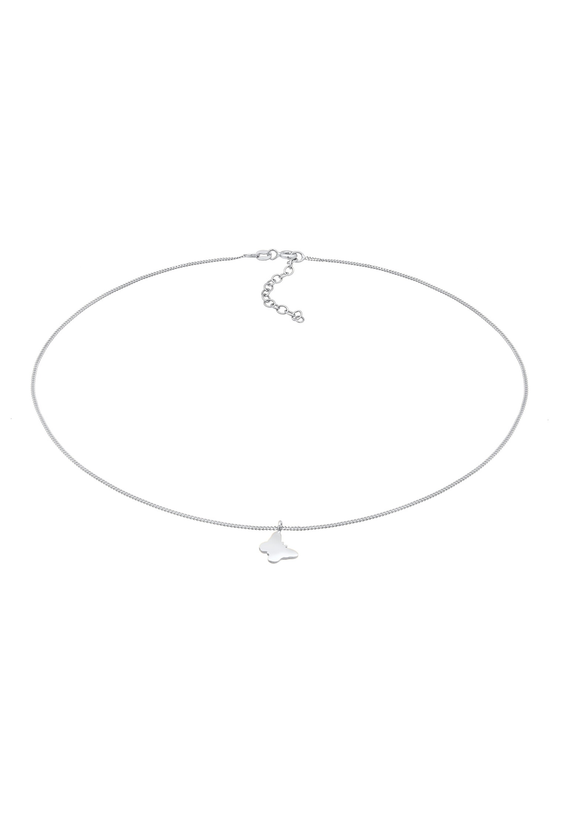 ELLI Ketting 'Schmetterling' in Zilver: voorkant