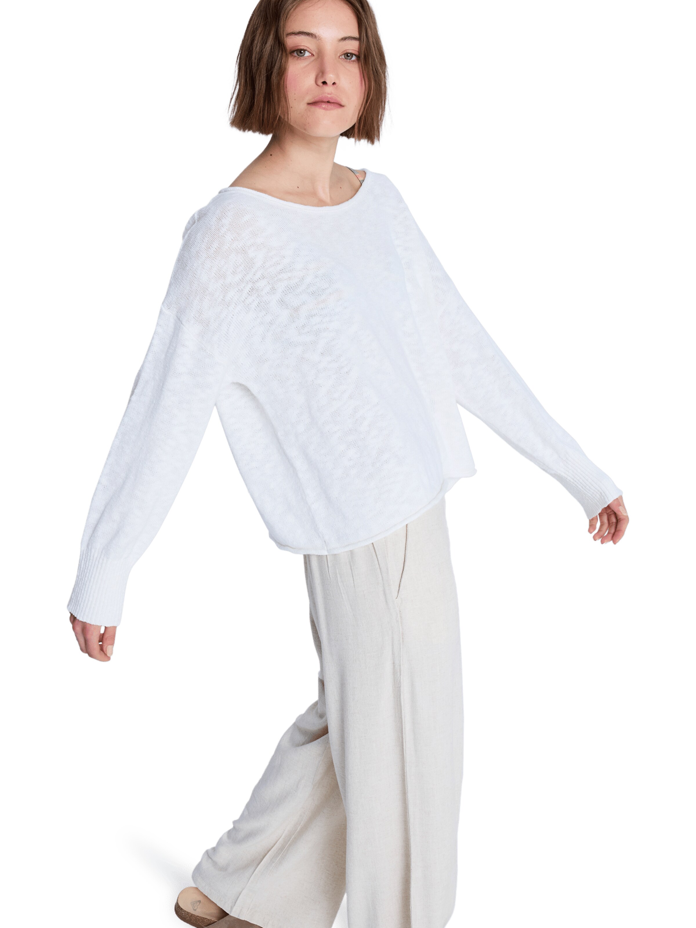 ROXY Pullover 'Apres Surf' in Weiß