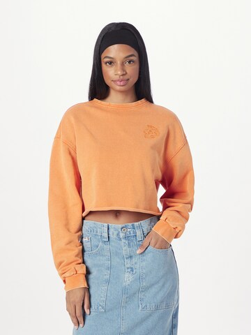 Urban Classics Sweatshirt in Orange: front