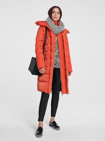 Manteau mi-saison heine en orange : devant