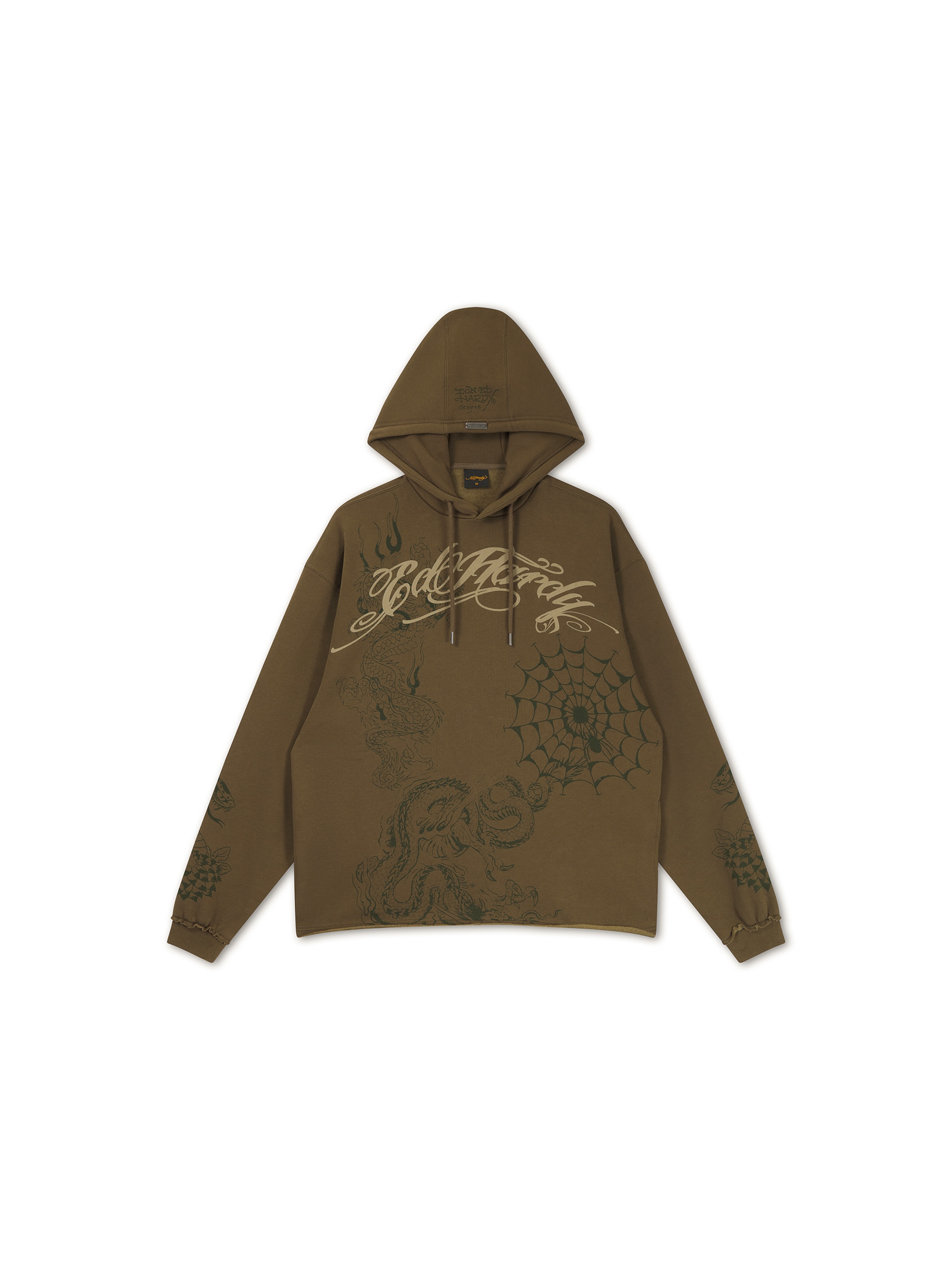 Ed Hardy - Sudadera en verde: frente