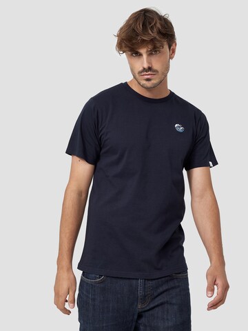 Mikon T-Shirt 'Welle' in Blau