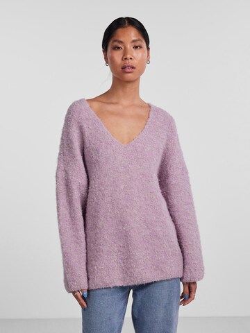 Pull-over 'Fika' PIECES en rose : devant