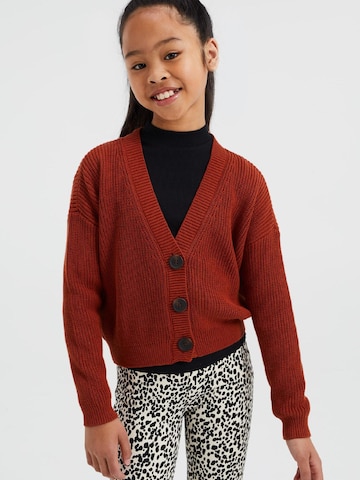 WE Fashion Knit Cardigan in Brown