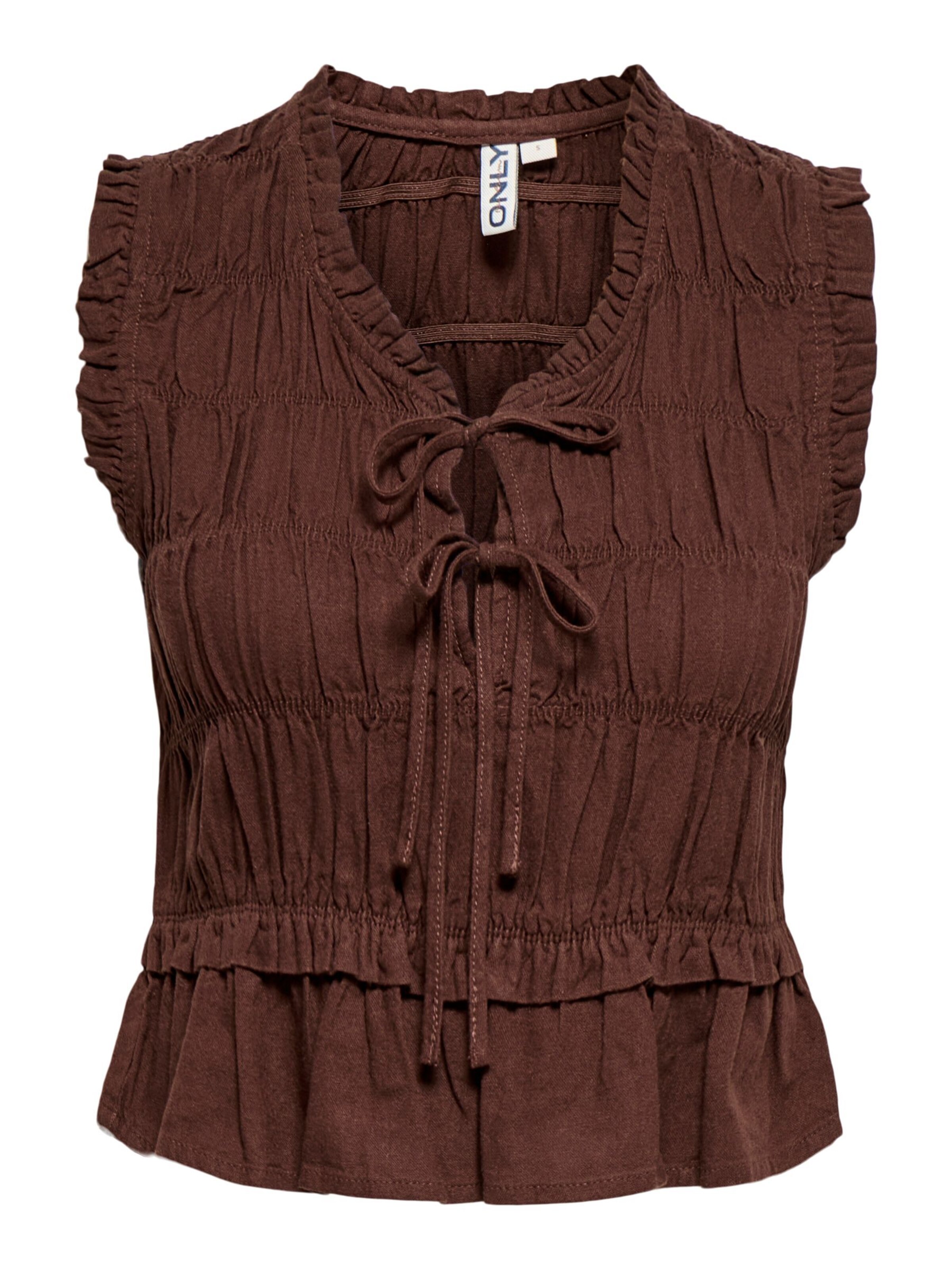 ONLY Blouse 'ONLGoa' in de kleur Bruin, Productweergave