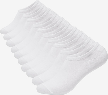 Occulto Ankle Socks 'Susi' in White: front