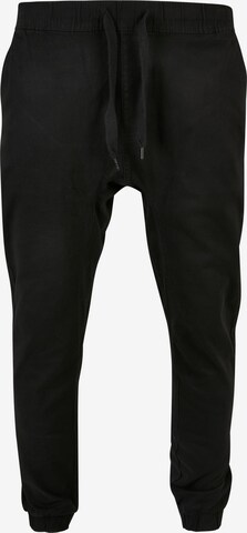 SOUTHPOLE Tapered Pants in Black: front