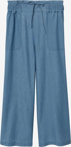 Loosefit Pantalon 'Carmen-H' MANGO en bleu : devant