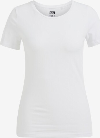 T-shirt WE Fashion en blanc : devant