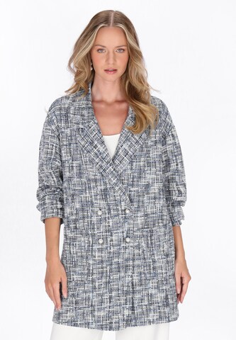 Manteau mi-saison DreiMaster Klassik en bleu : devant