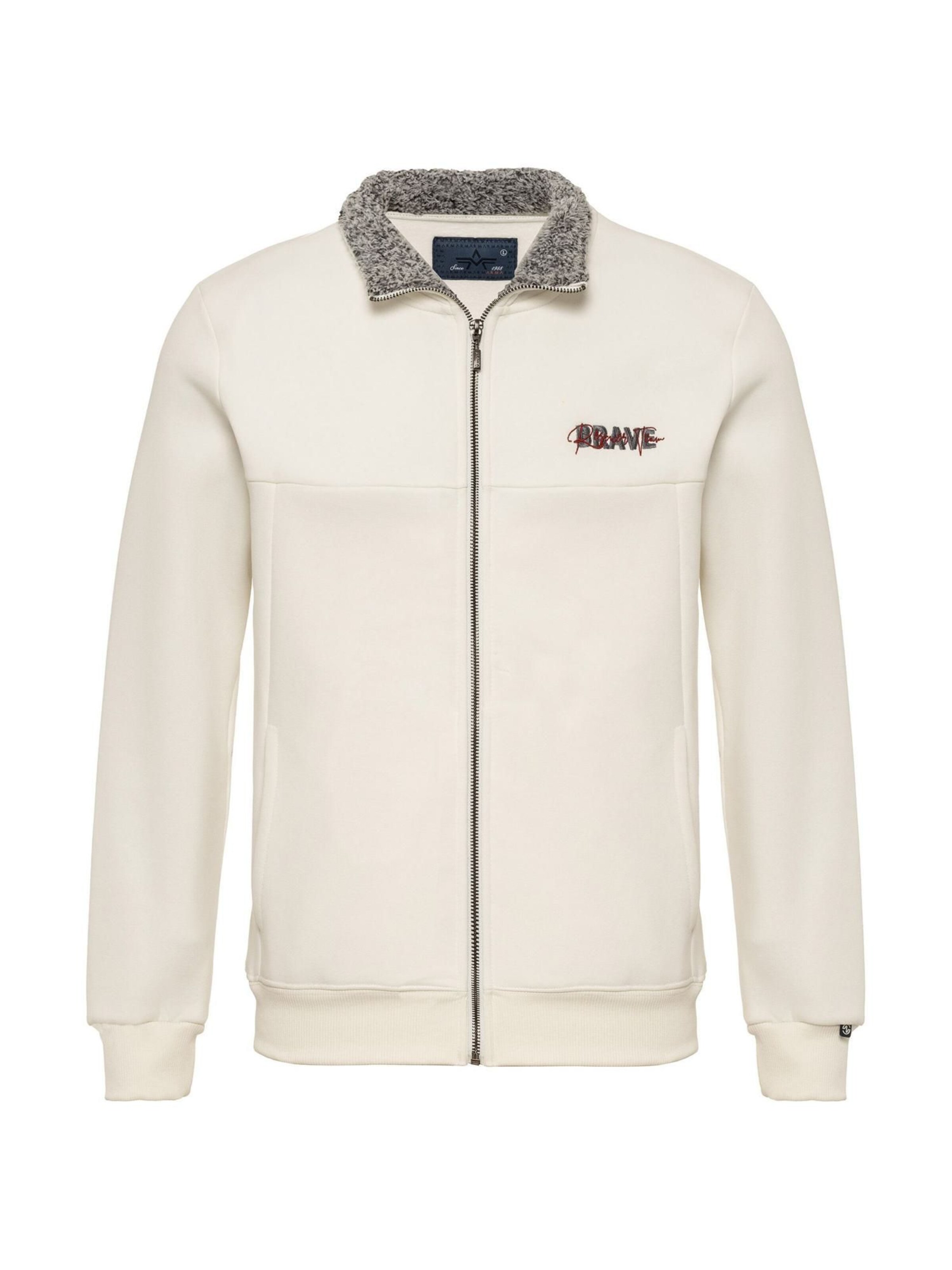Arma Sweatjacka i beige: framsida