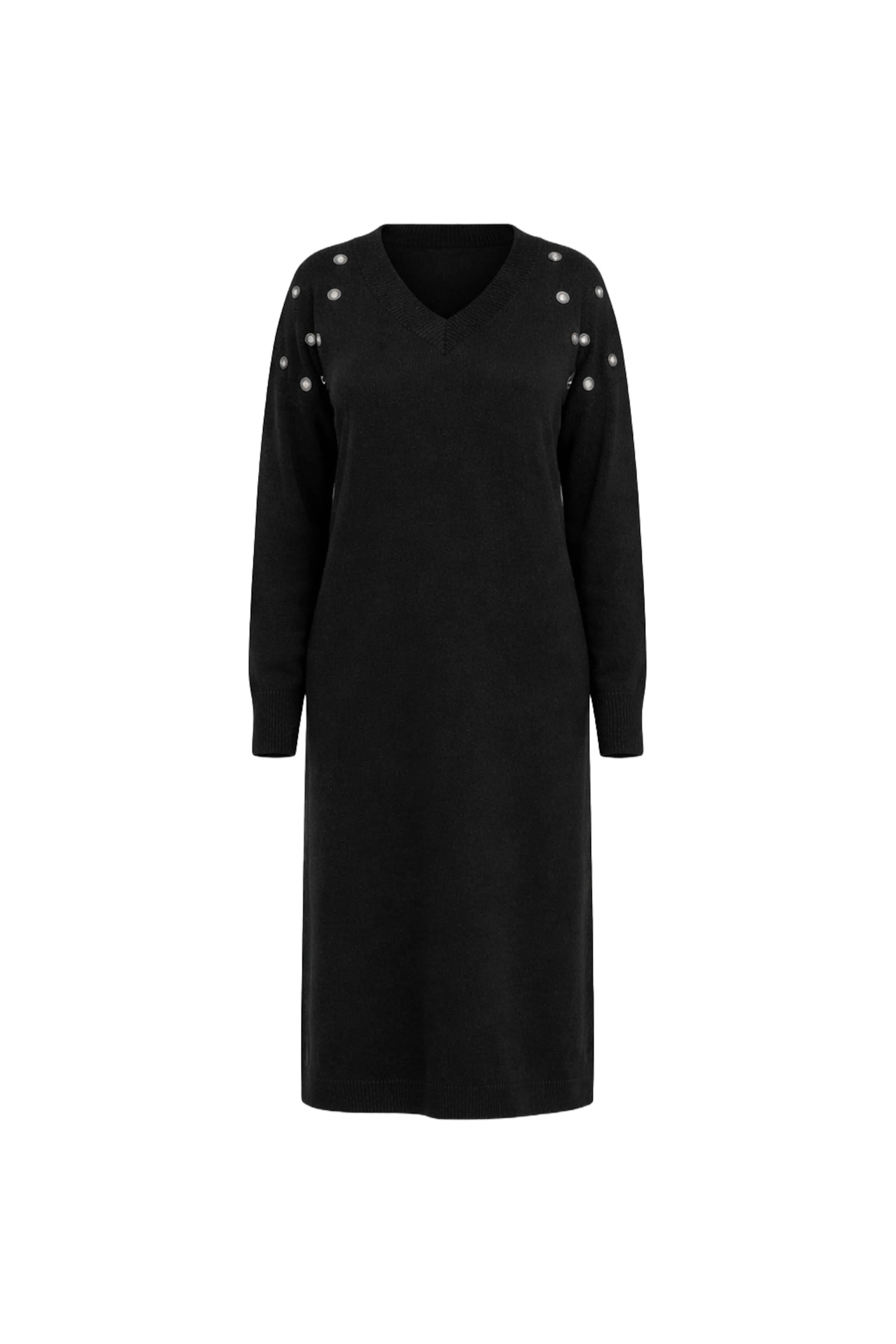 Shape Of You Kleid in Schwarz: Vorderseite