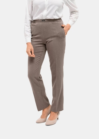 Regular Pantalon 'Martha' Goldner en gris : devant
