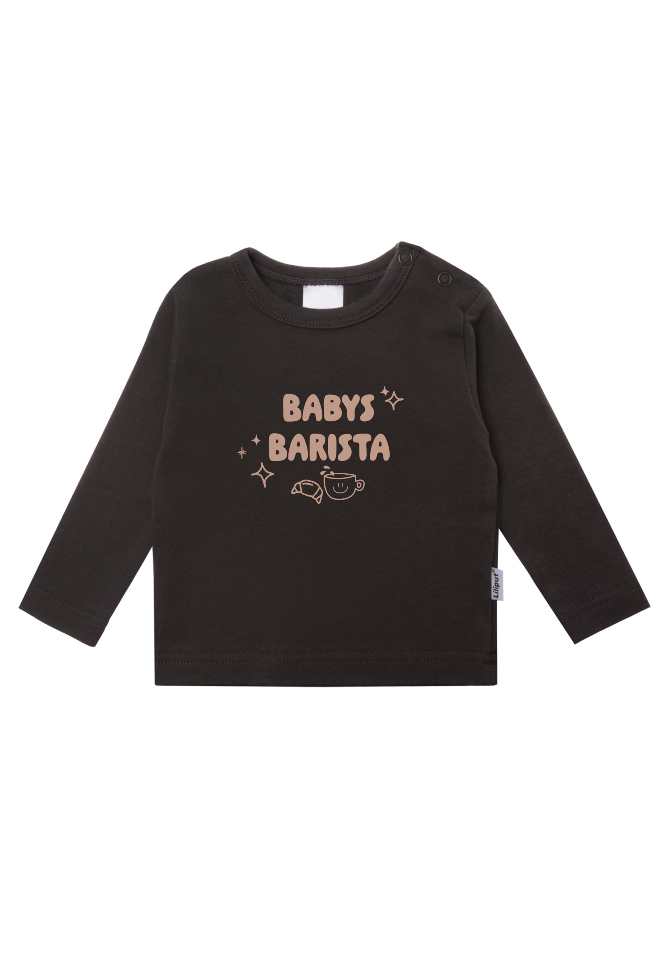 LILIPUT Sweatshirt 'Baby Barista' in Schwarz: Vorderseite